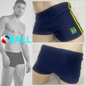Ball Brazil Square Cut Swimsuit 36-42" waist Gently worn Nylon / spandex No size